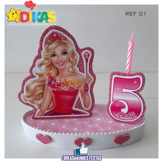 TOPO DE BOLO GRANDE C/ IDADE - BARBIE