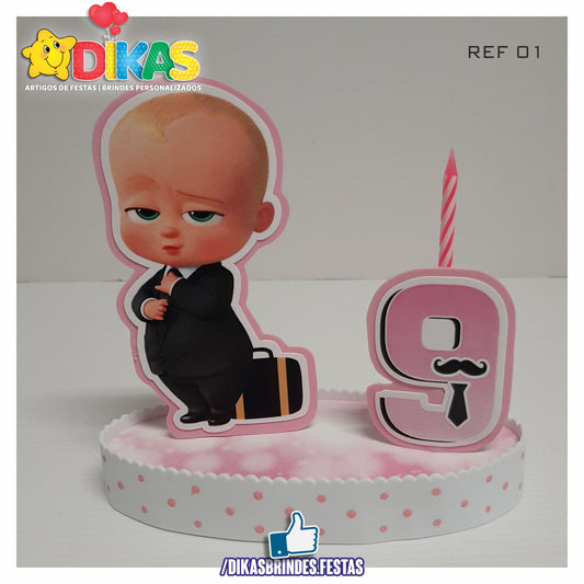 TOPO DE BOLO GRANDE C/ IDADE - BOSS BABY