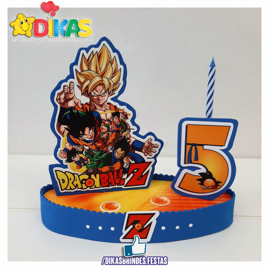 TOPO DE BOLO GRANDE C/ IDADE - DRAGON BALL