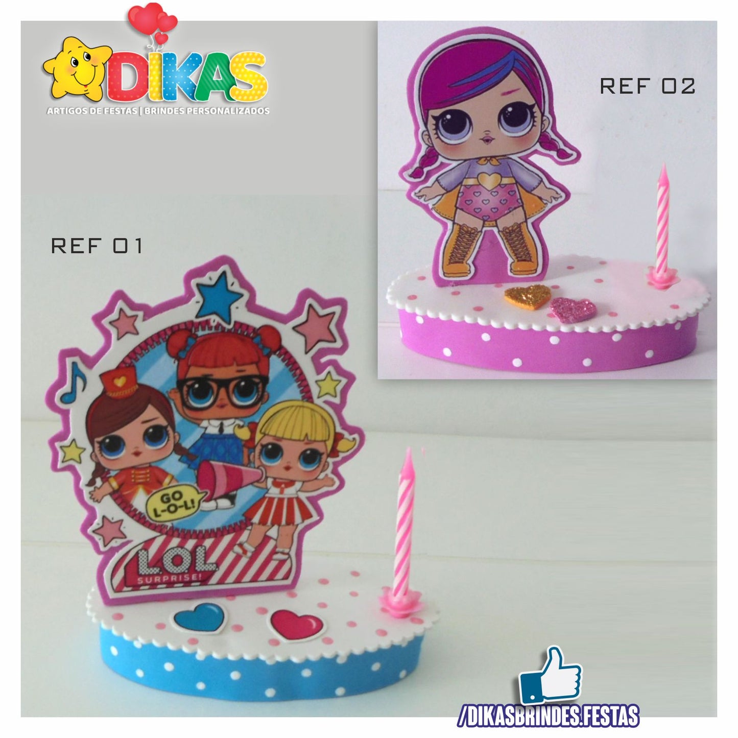 TOPO DE BOLO SIMPLES - LOL