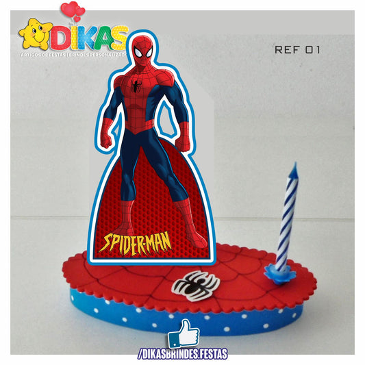 TOPO DE BOLO SIMPLES - HOMEM ARANHA