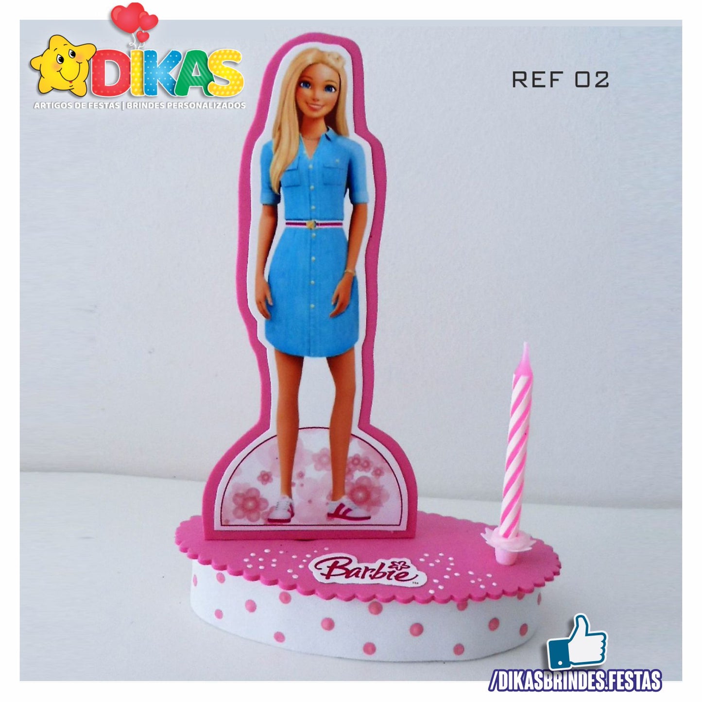 TOPO DE BOLO SIMPLES - BARBIE