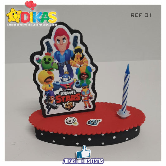 TOPO DE BOLO SIMPLES - BRAWL STARS