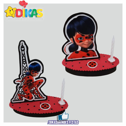TOPO DE BOLO SIMPLES - LADYBUG
