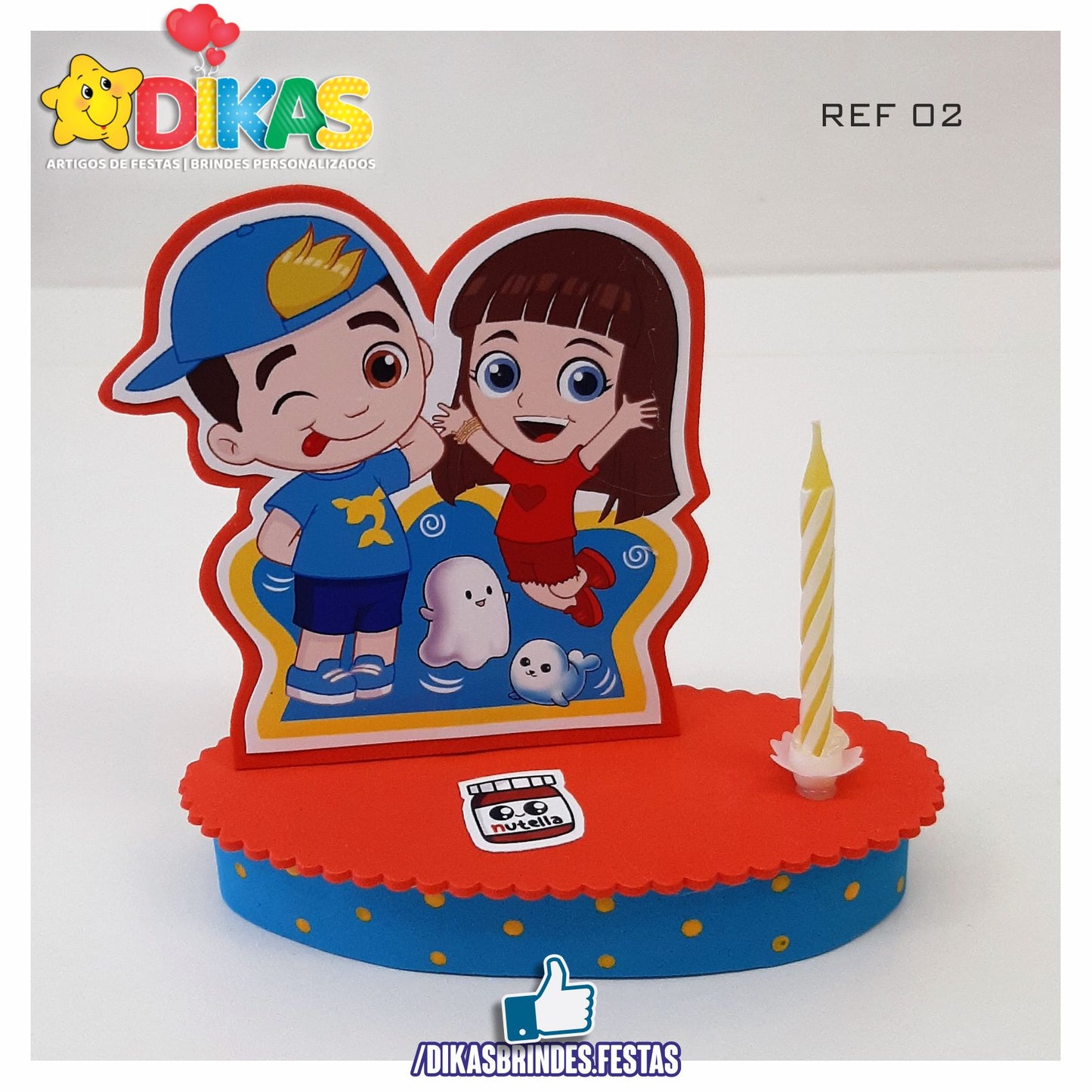 TOPO DE BOLO SIMPLES - LUCCAS NETO