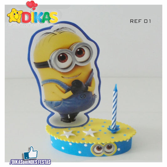 TOPO DE BOLO SIMPLES - MINIONS