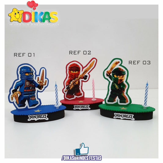 TOPO DE BOLO SIMPLES - NINJAGO