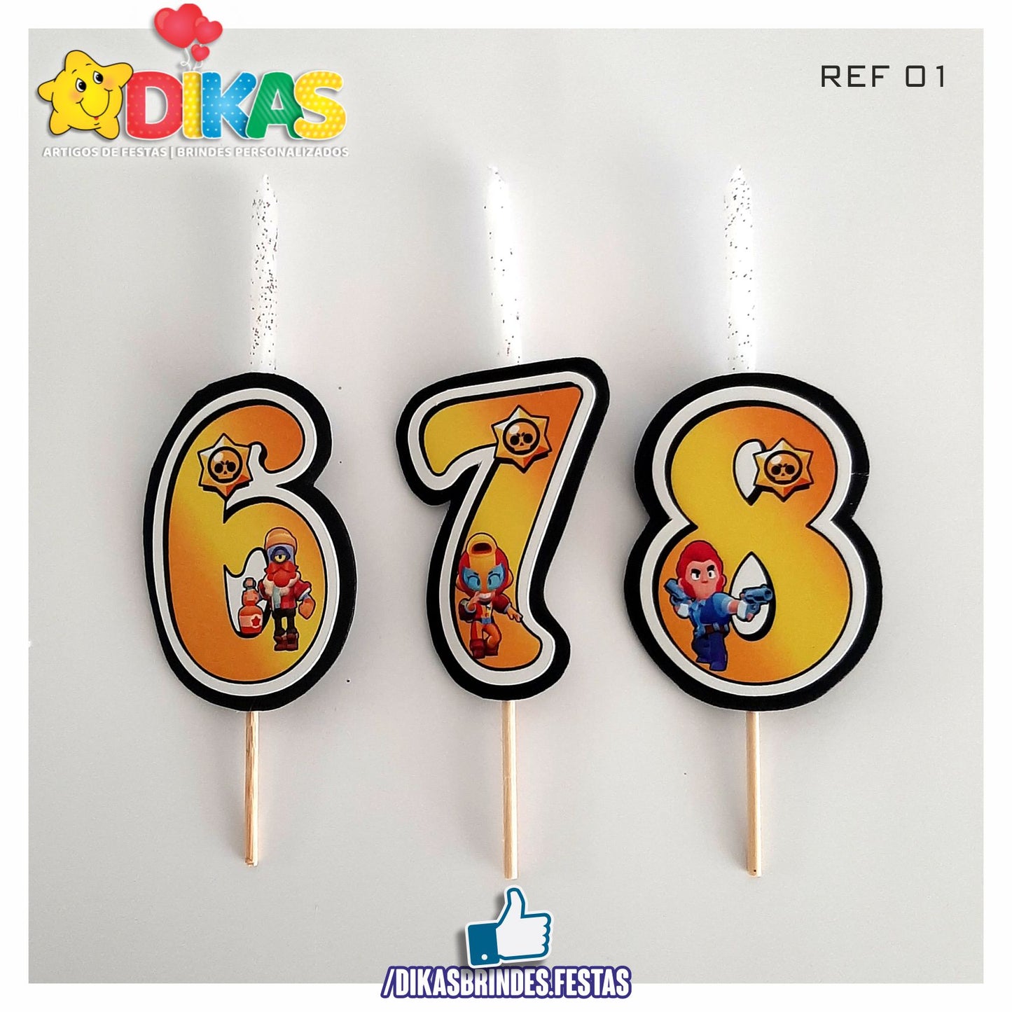 VELA ARTESANAL - BRAWL STARS