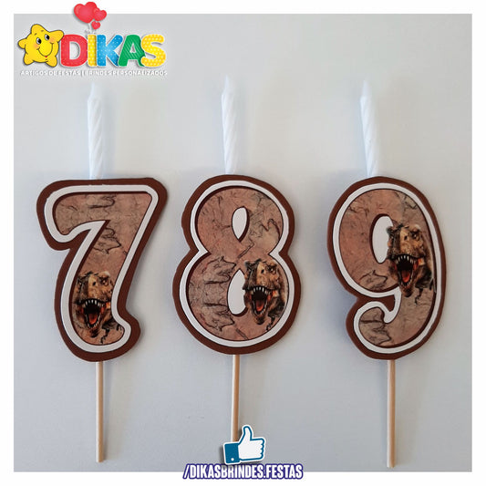 VELA ARTESANAL - DINOSSAUROS