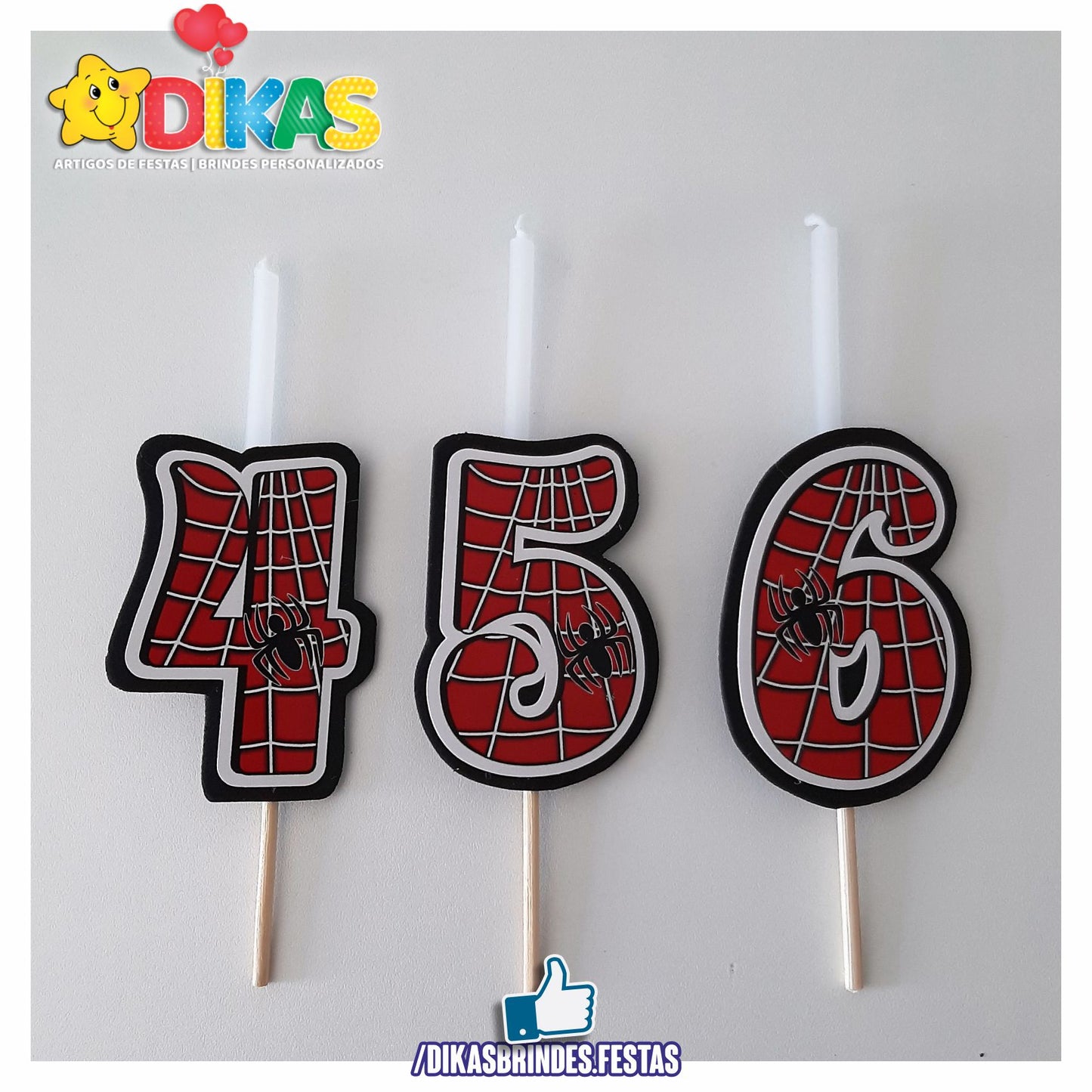 VELA ARTESANAL - HOMEM ARANHA