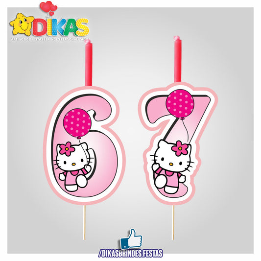 VELA ARTESANAL - HELLO KITTY