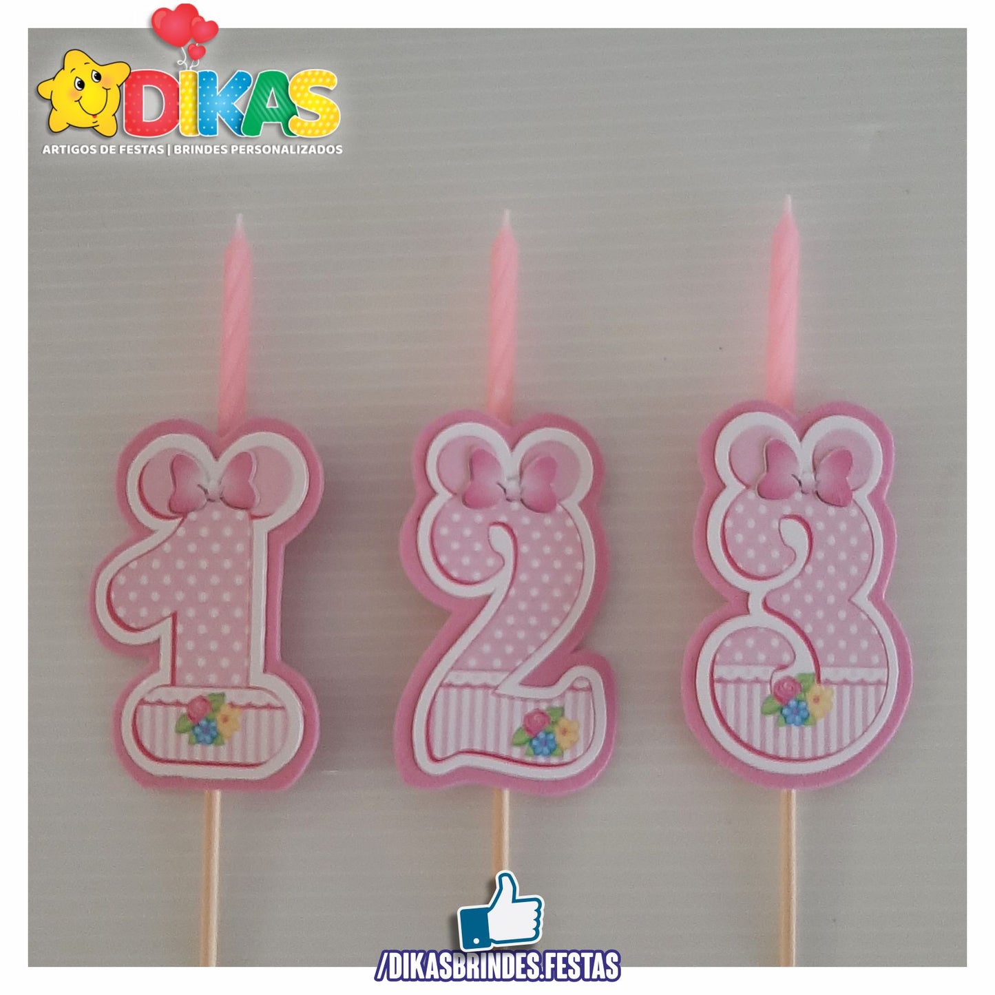 VELA ARTESANAL - MINNIE BABY