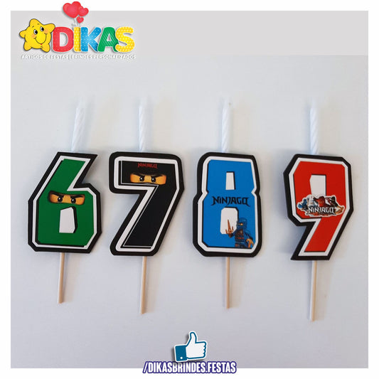 VELA ARTESANAL - NINJAGO