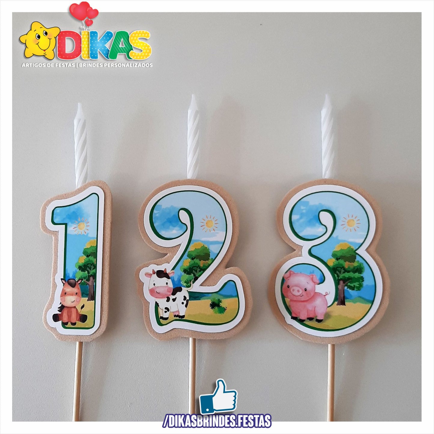 VELA ARTESANAL - ANIMAIS DA QUINTA