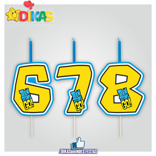 VELA ARTESANAL - TEEN TITANS GO