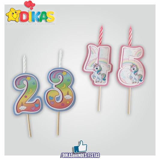 VELA ARTESANAL - UNICÓRNIO