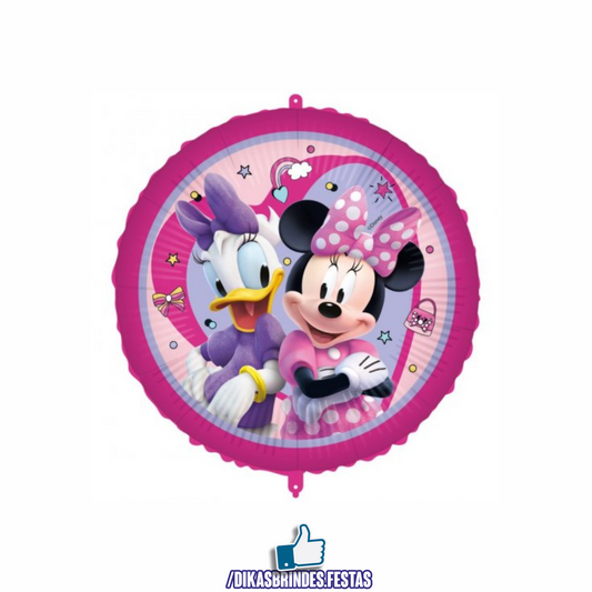 BALÃO FOIL MINNIE ROSA