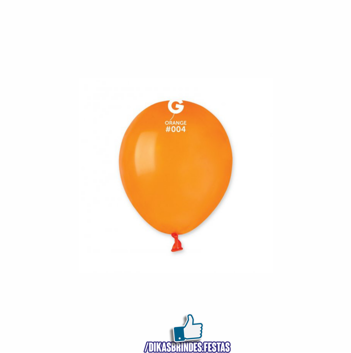 BALÃO LÁTEX LARANJA 5" - SACO COM 100