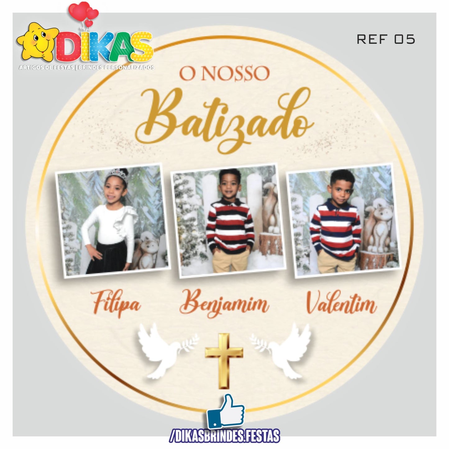 PAINEL CENÁRIO REDONDO - BATIZADO