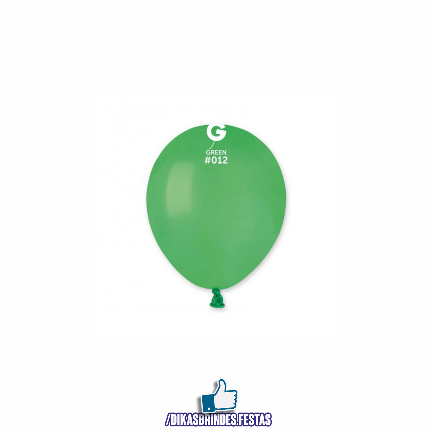 BALÃO LÁTEX VERDE 5" - SACO COM 100