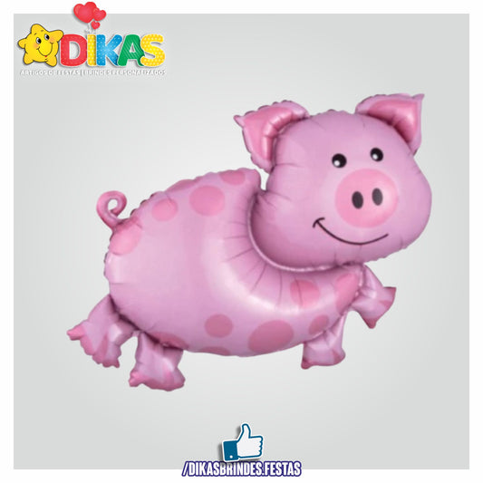 BALÃO FOIL PORCO 35"