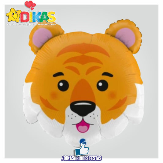 BALÃO FOIL CABEÇA TIGRE 29"