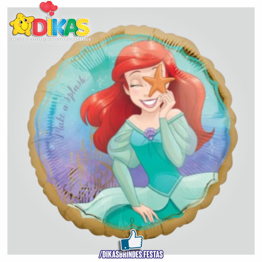 BALÃO FOIL PEQUENA SEREIA 18"