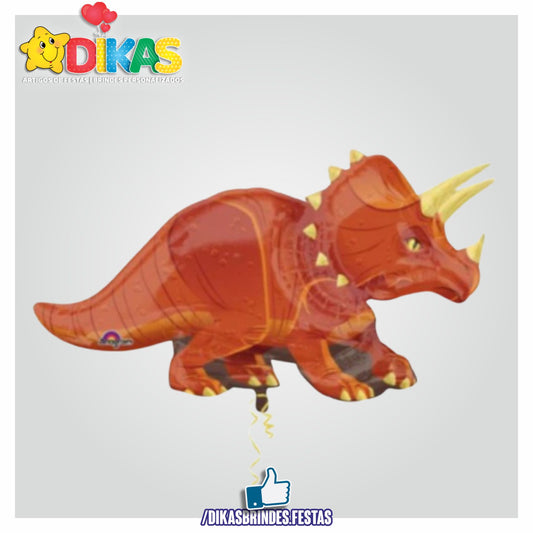BALÃO FOIL DINOSSAURO TRICERATOPS 40"