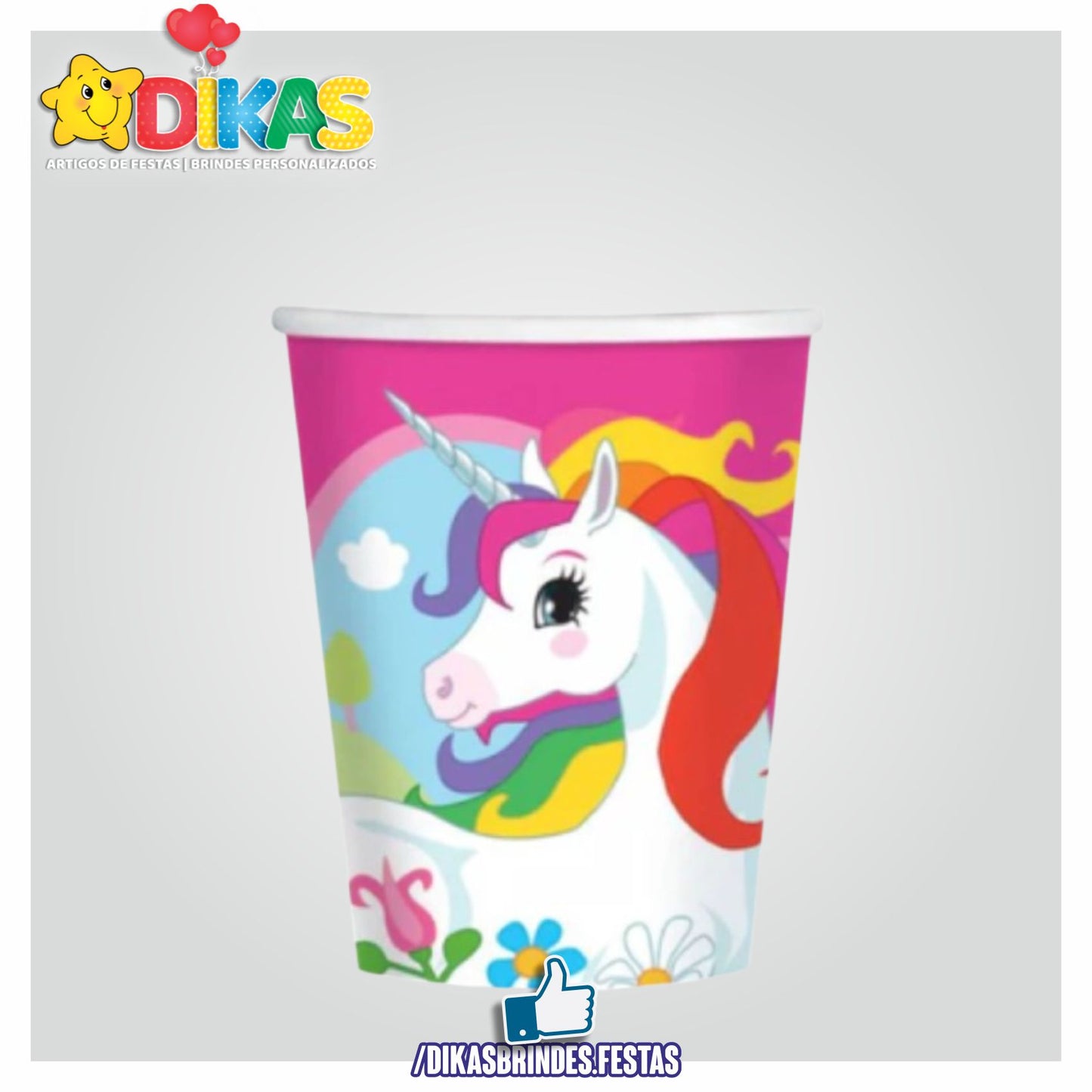 COPOS UNICÓRNIO RAINBOW