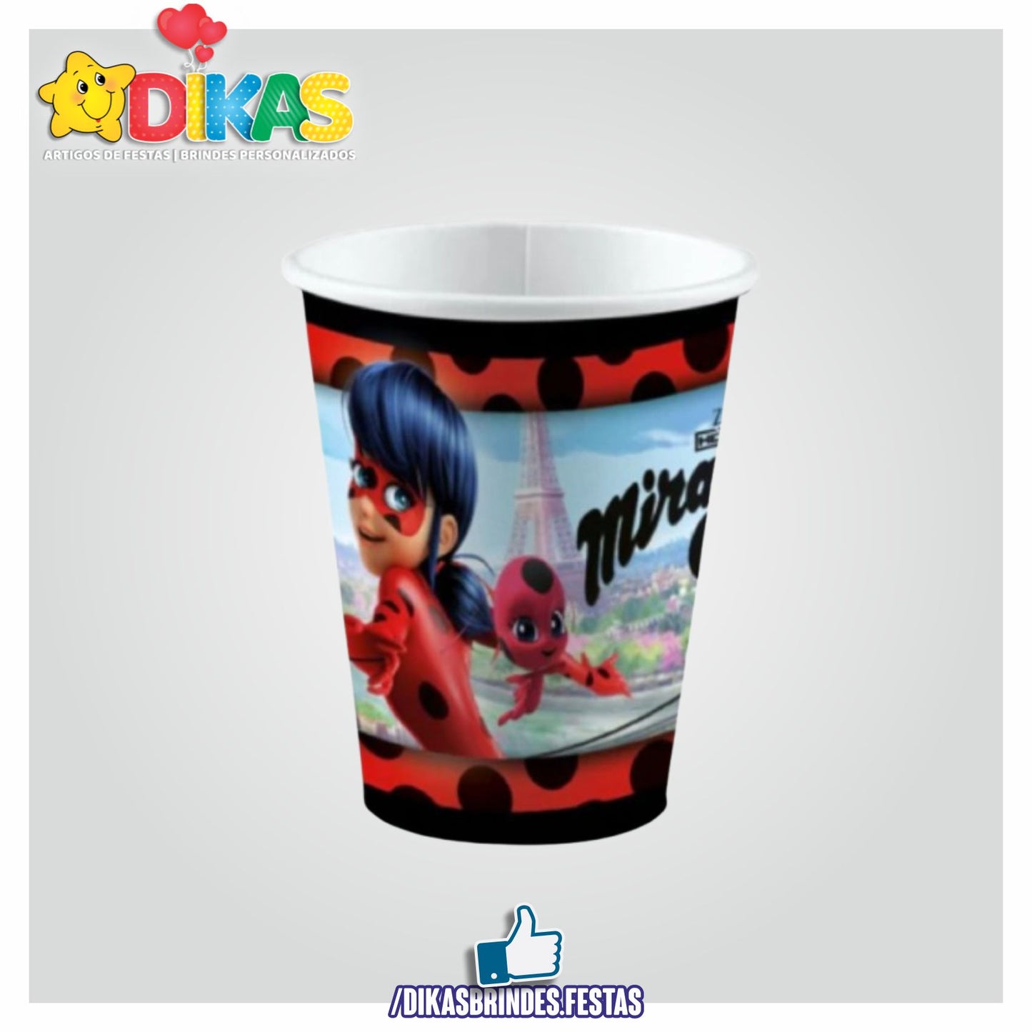 COPO EM PAPEL LADYBUG