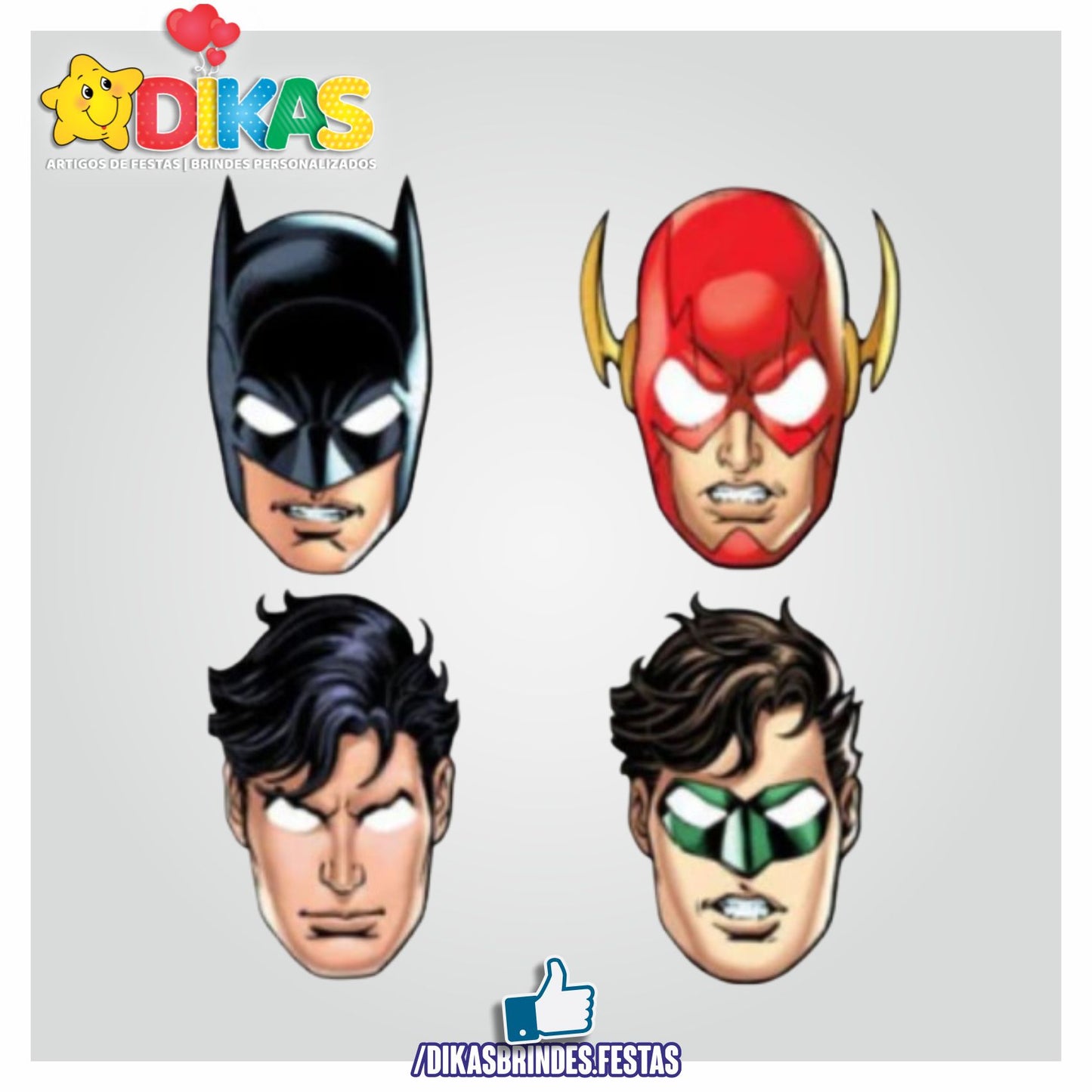 MÁSCARAS LIGA DA JUSTIÇA