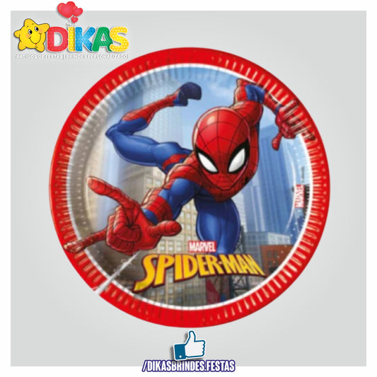 PRATOS HOMEM ARANHA 20CM