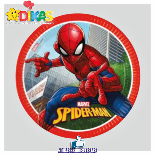 PRATOS HOMEM ARANHA 23CM