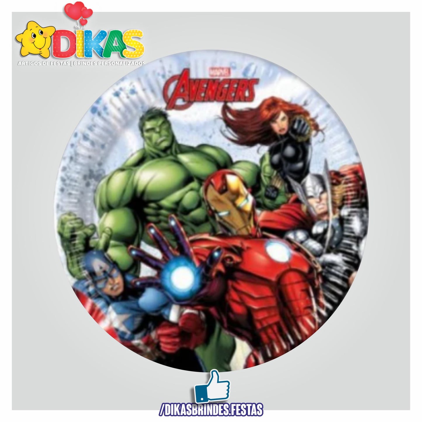 PRATOS AVENGERS 20CM