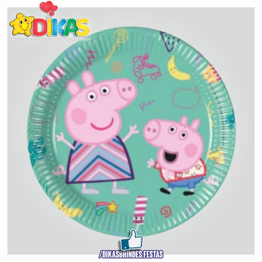 PRATOS PORQUINHA PEPPA 20CM