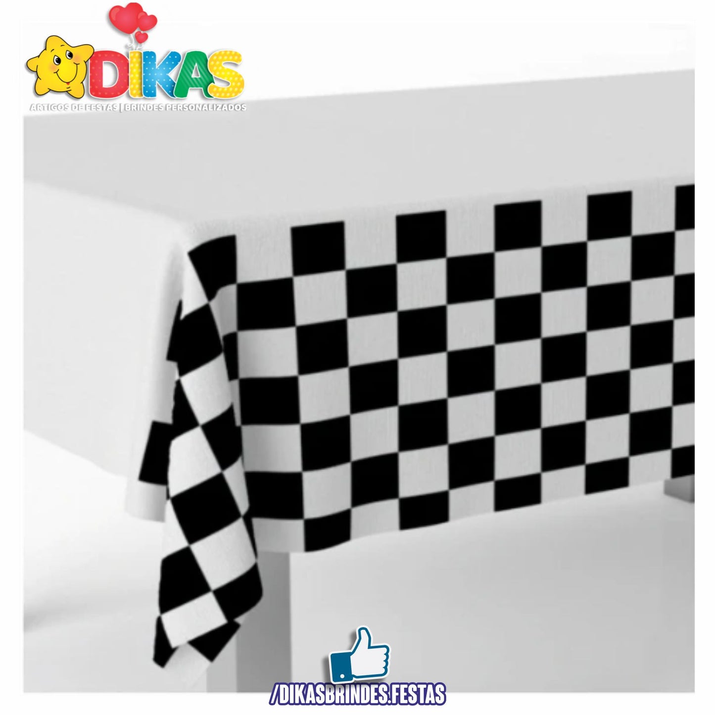TOALHA DE MESA XADREZ RACING