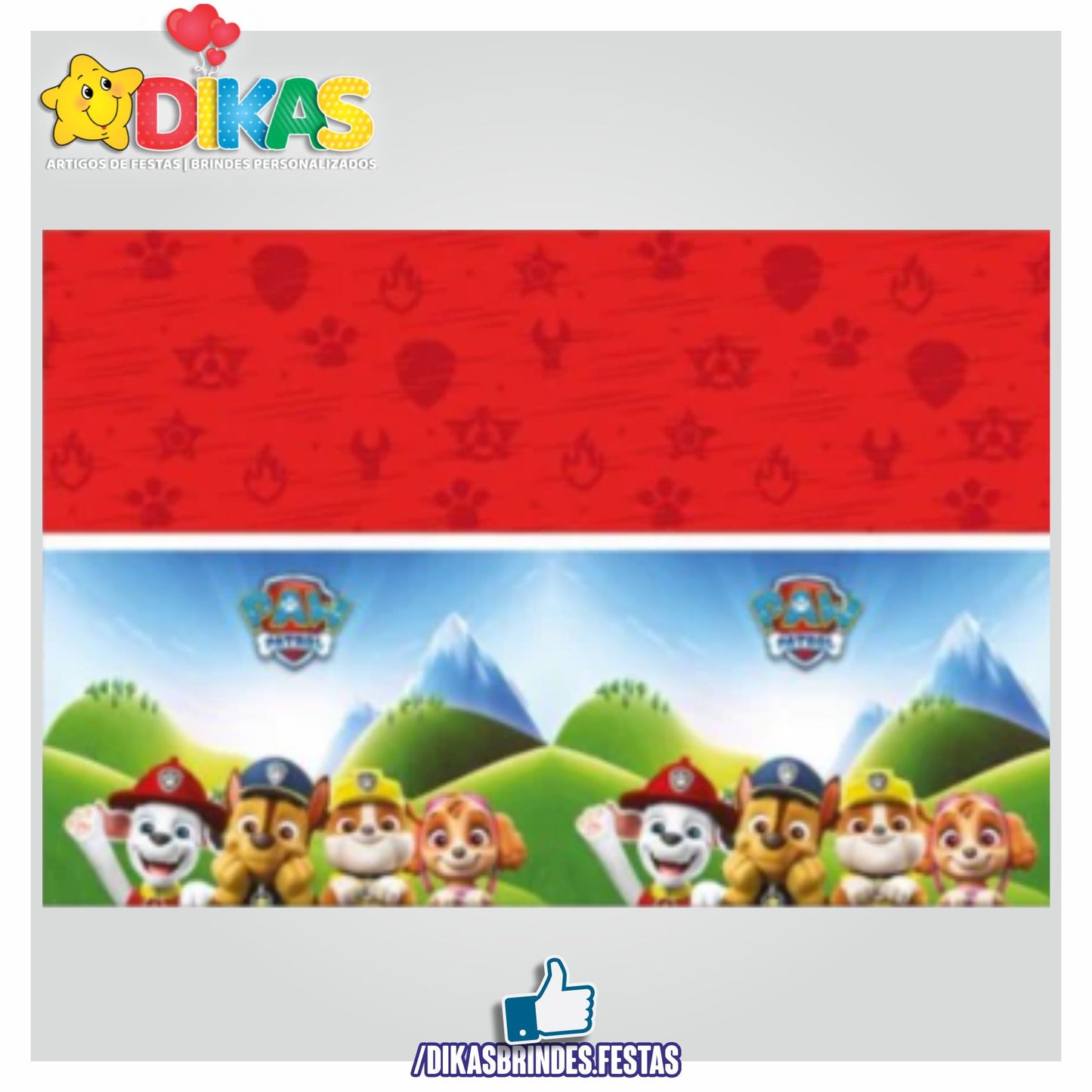 TOALHA DE MESA PATRULHA PATA