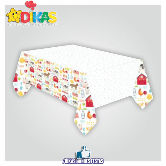 TOALHA DE MESA ANIMAIS DA QUINTA BARNYARD