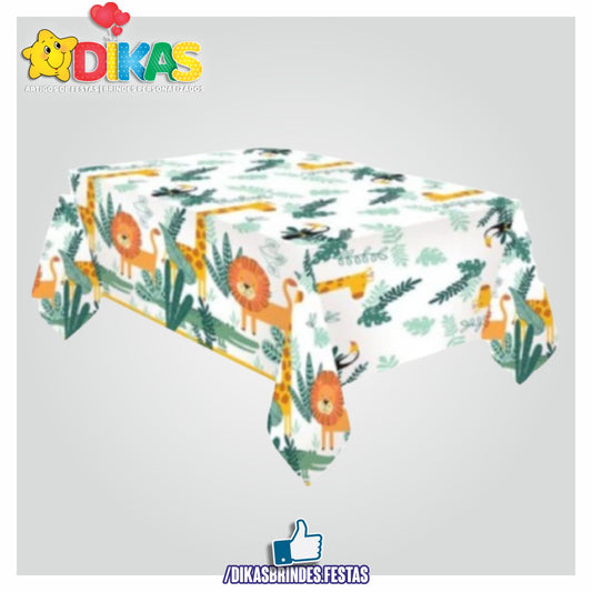TOALHA DE MESA ANIMAIS DA SELVA - SAFARI