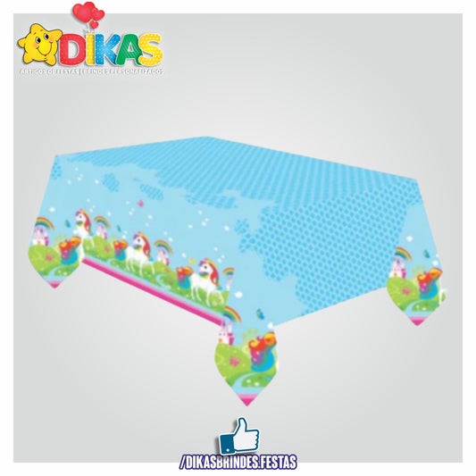 TOALHA DE MESA UNICÓRNIO RAINBOW