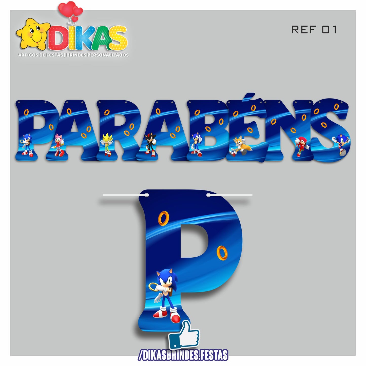 FAIXA "PARABÉNS" - SONIC