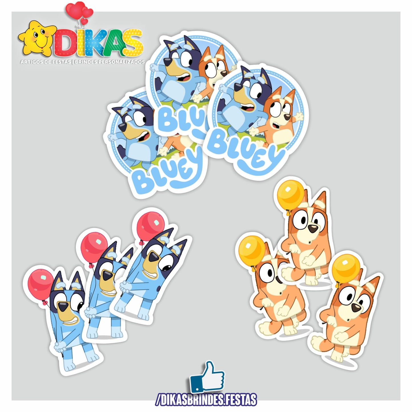 APLIQUES PEQUENOS - BLUEY