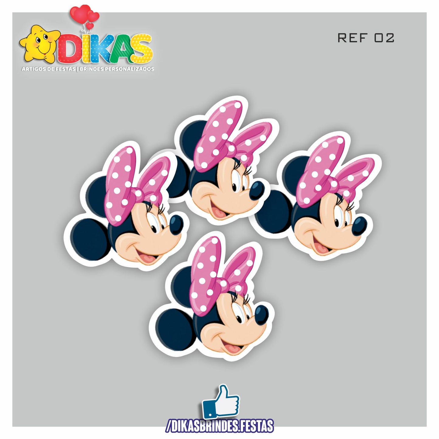 APLIQUES PEQUENOS - MINNIE ROSA