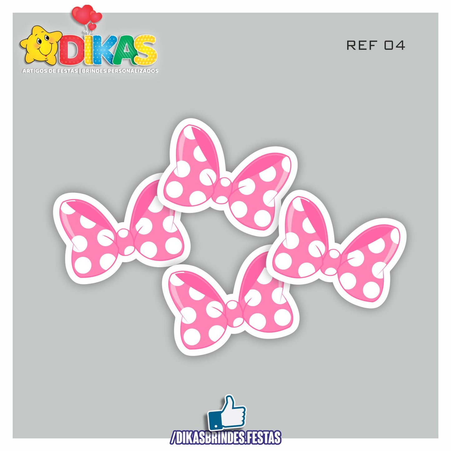 APLIQUES PEQUENOS - MINNIE ROSA