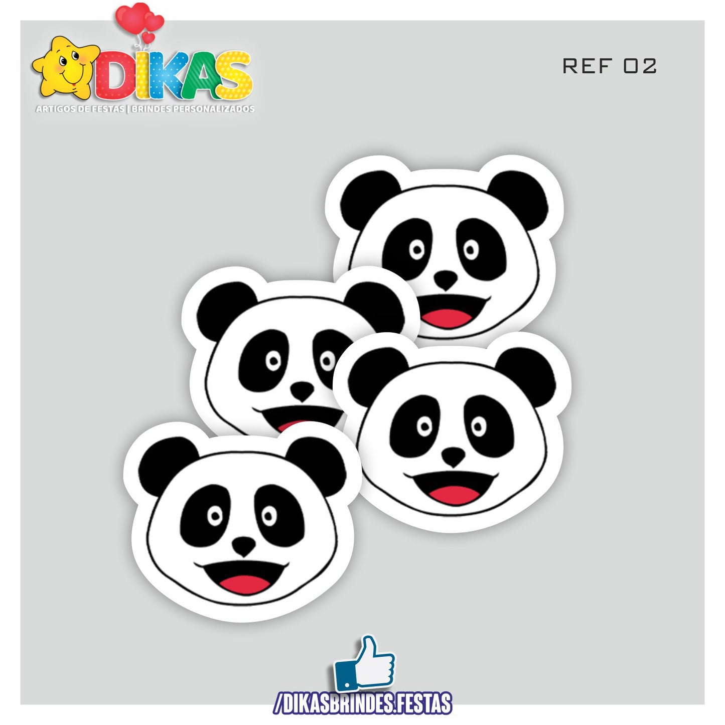 APLIQUES PEQUENOS - PANDA E OS AMIGOS