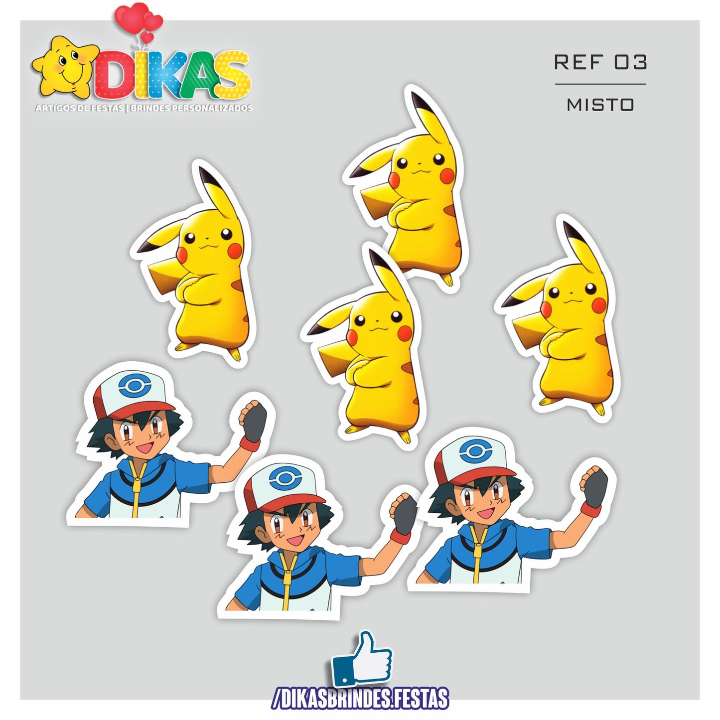 APLIQUES PEQUENOS - POKÉMON