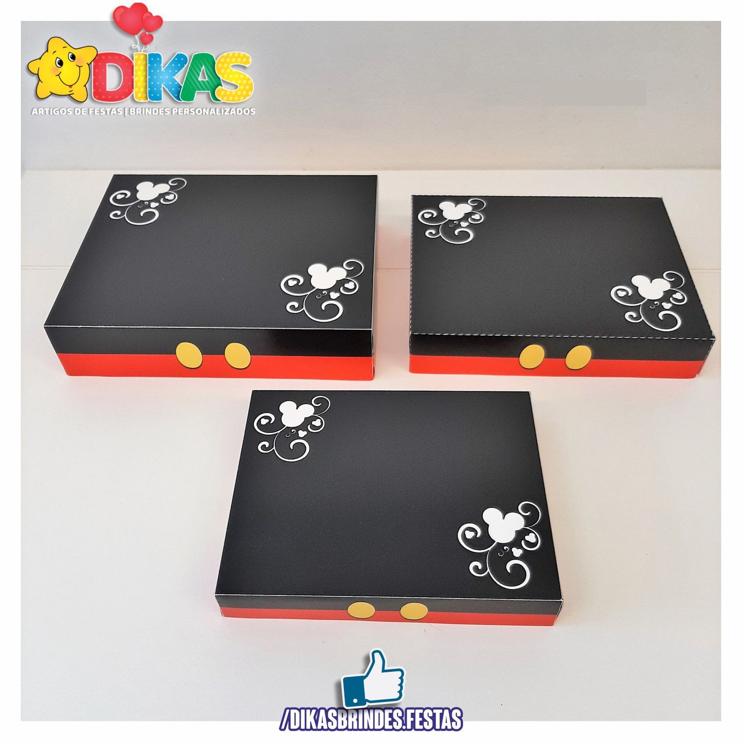 CONJ. 3 BANDEJAS TEMATICAS - MICKEY