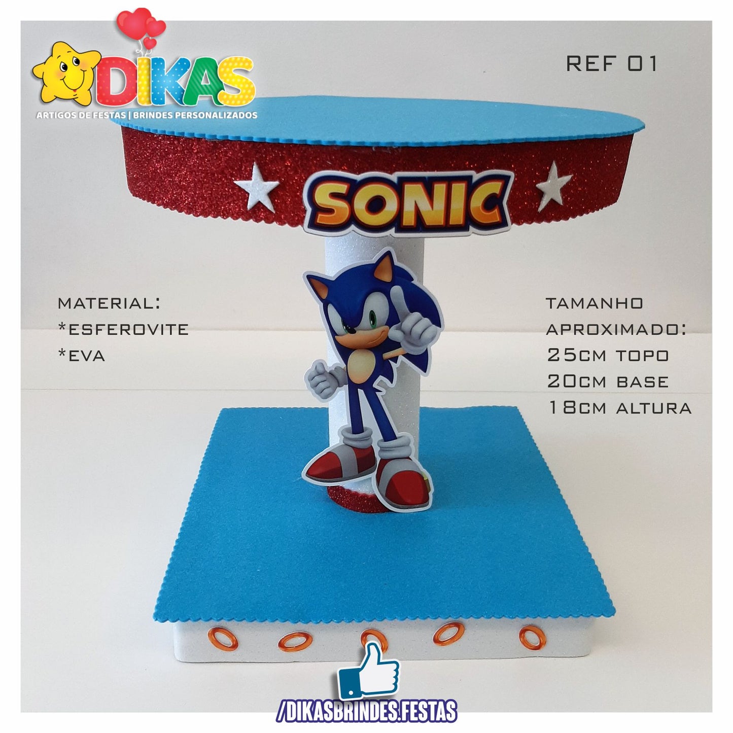 BANDEJAS TEMÁTICAS ESPECIAIS - SONIC