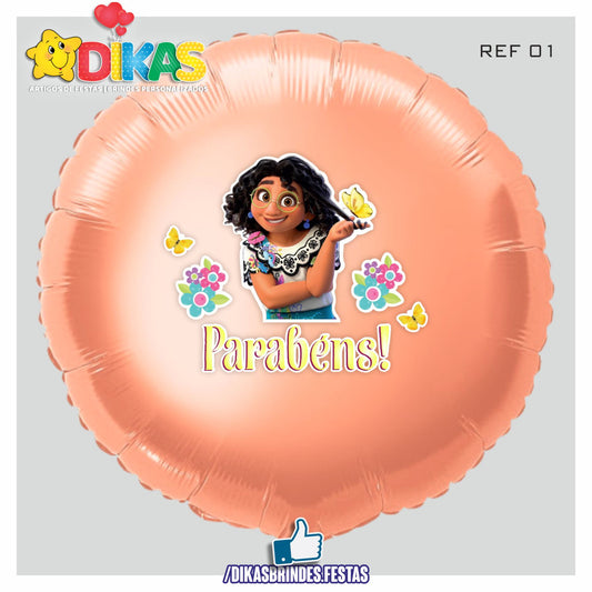 BALÃO FOIL TEMA/PARABÉNS - ENCANTO