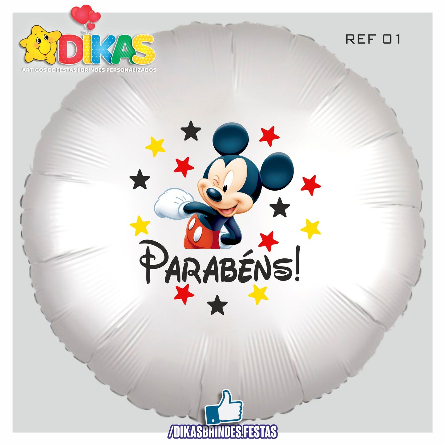 BALÃO FOIL TEMA/PARABÉNS - MICKEY